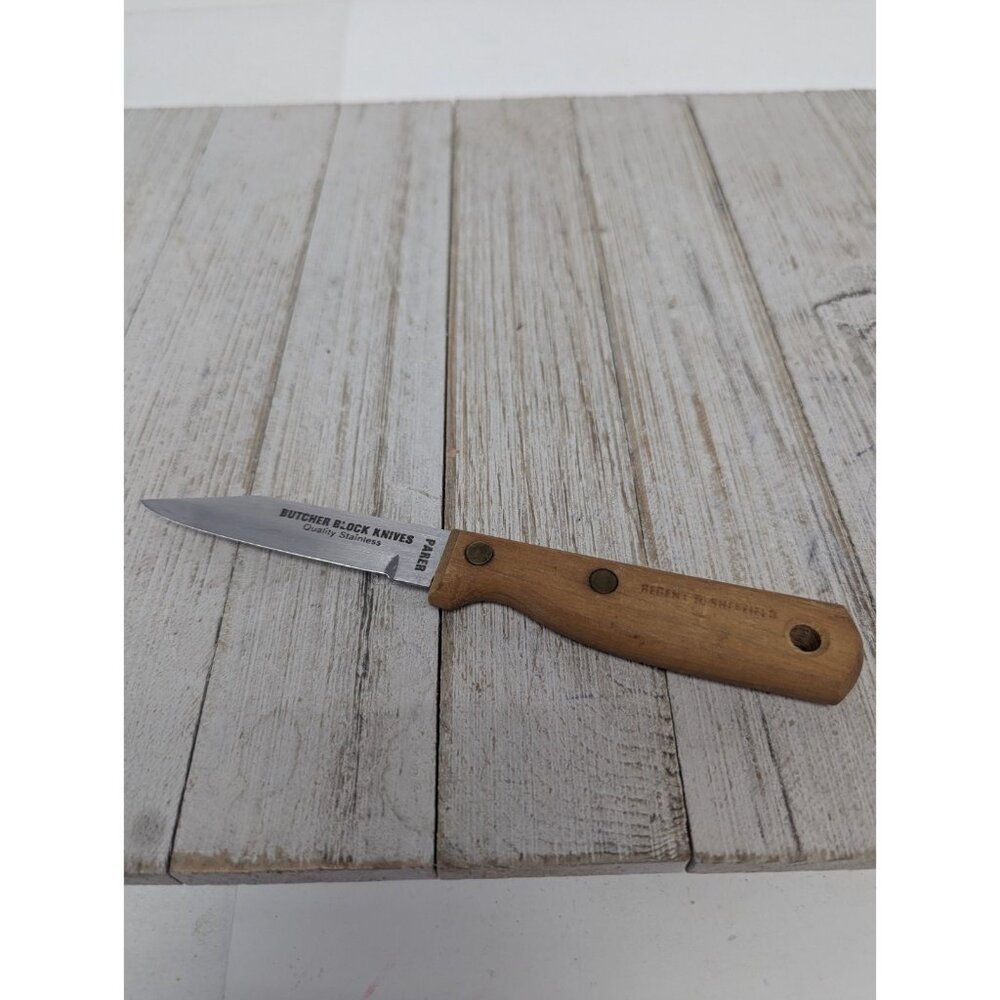 Regent Sheffield Parer Paring Butcher Block Knifes - 3" Blade -- 6-3/4" Long